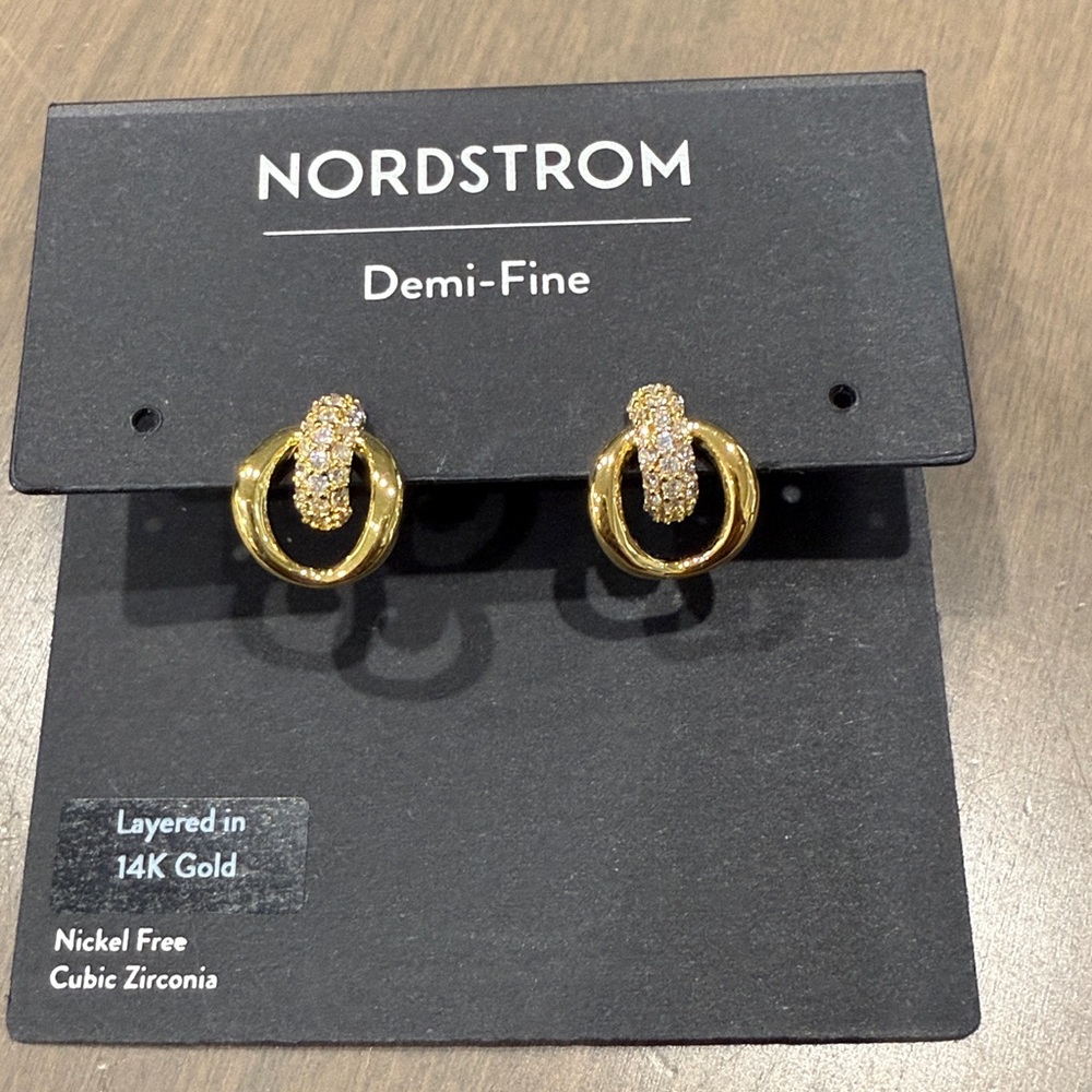 Nordstrom Demi-Fine Gold Earrings